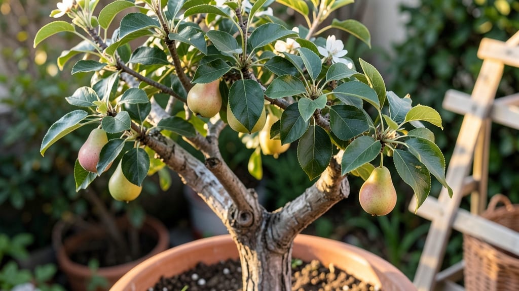 Dwarf Asian Pear Tree (Pyrus pyrifolia)