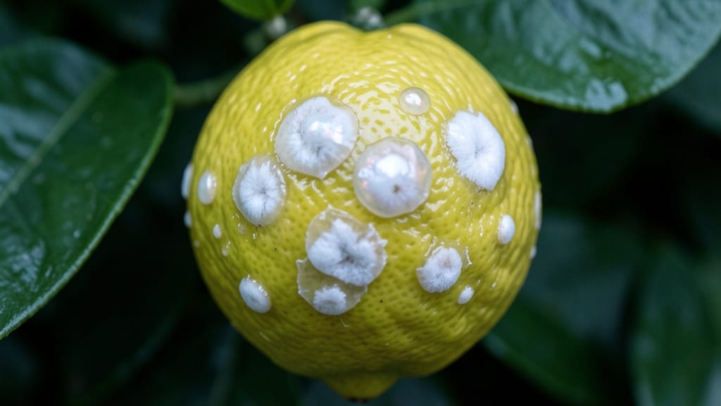 White Rust Fungus on Citrus Fruit