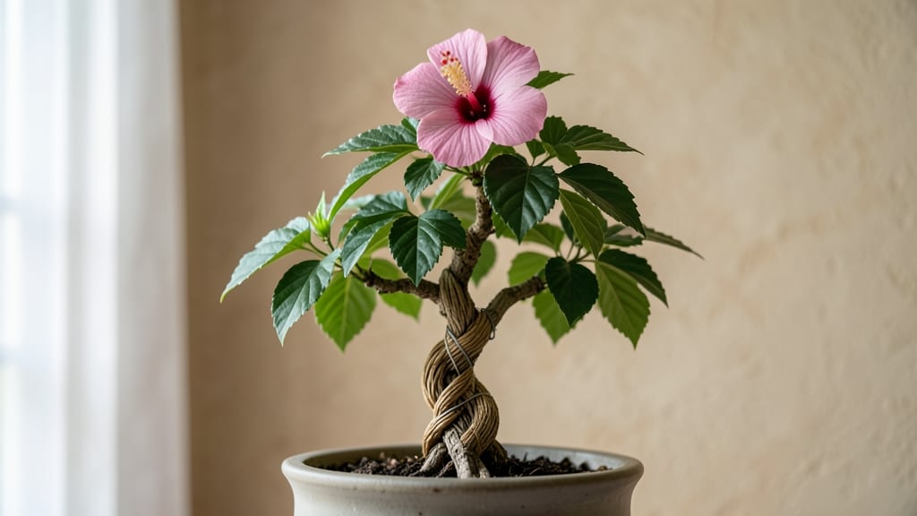 Hibiscus Braided Tree Indoor: Year-Round Grace With Foolproof Pruning
