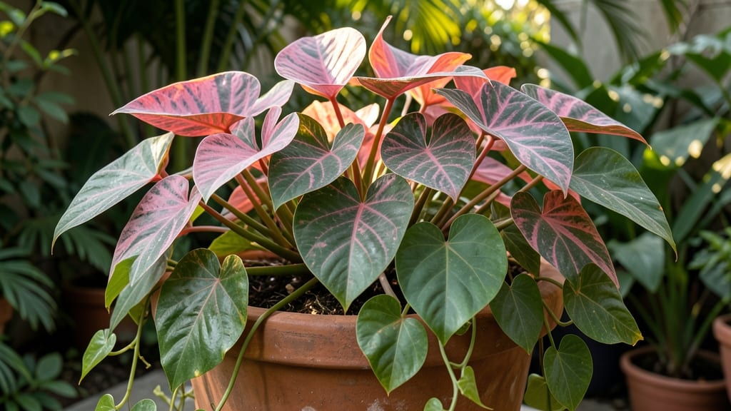 Pink Heartleaf Philodendron Tree