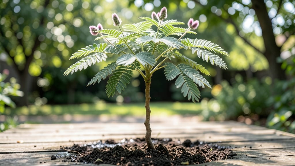 Silk Tree Seedling: Strategic Pruning for Year-Round Graceful Growth