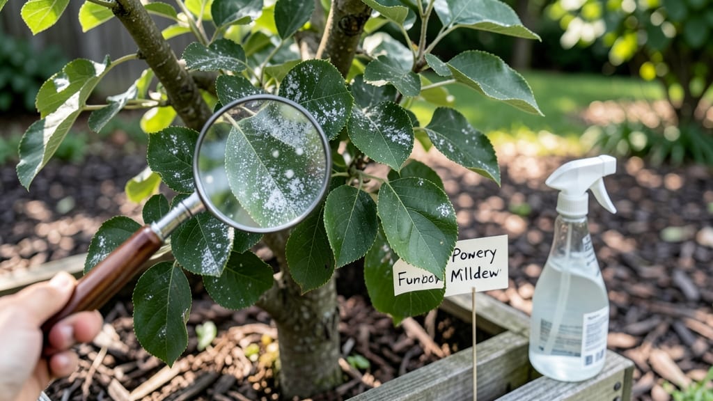White Spots On Tree Leaves: Fungal Powdery Mildew Cure Guide