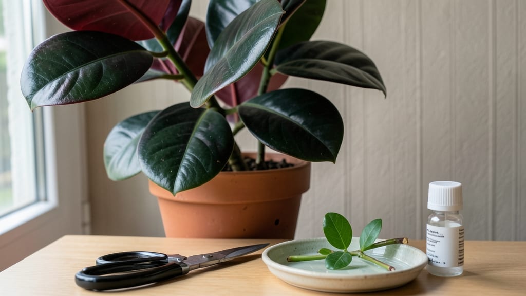 Rubber Tree Plant Pruning: Precision Cuts for Stronger Growth