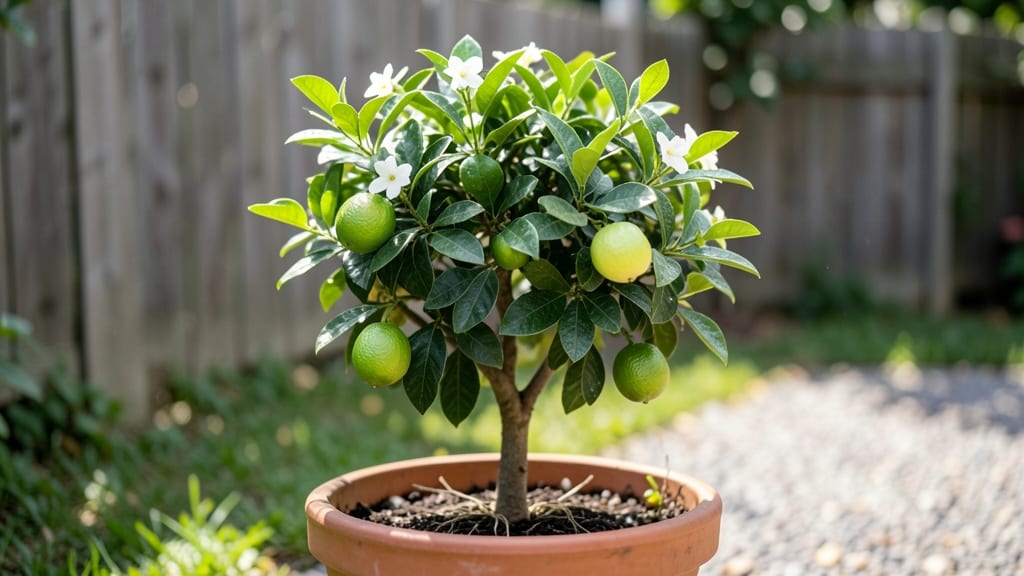 Key Lime Tree in Pot: Dwarf Variety Pruning for Year-Round Fruit