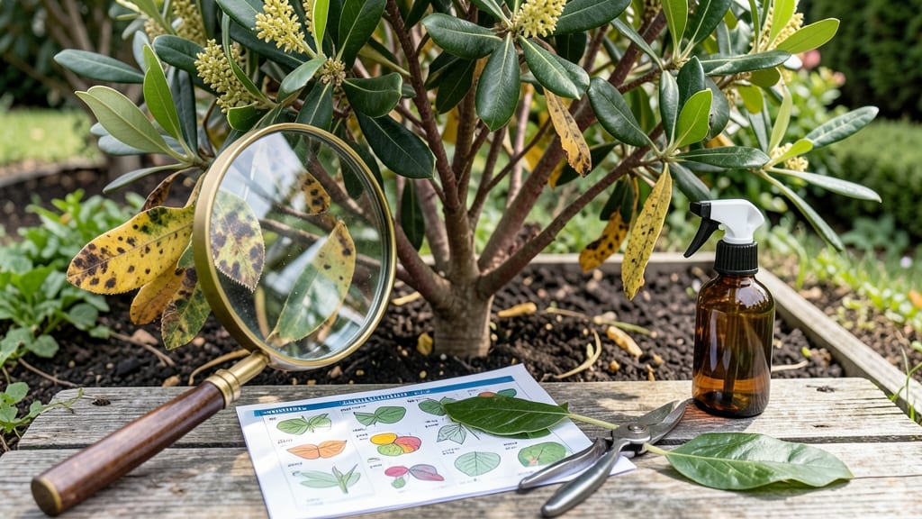 Bay Leaf Tree Diseases: Diagnosis and Treatment by Visual Symptoms