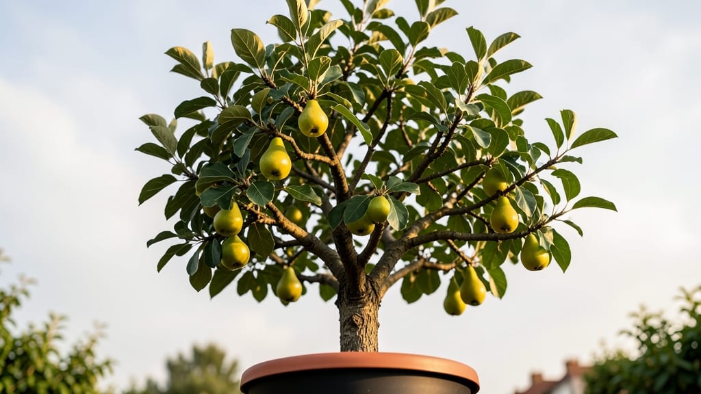 Dwarf Pear 'Seckel' (Pyrus communis)