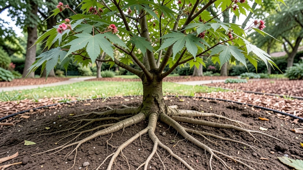 Japanese Maple Tree Root System: Shallow Spreads & Soil Competition Insights