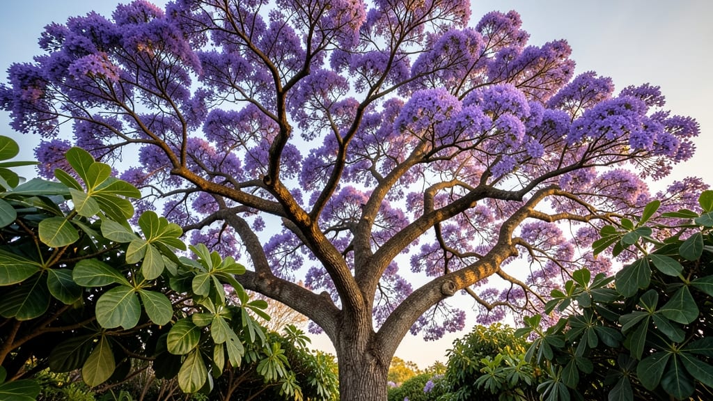 Jacaranda with Purple Flowers