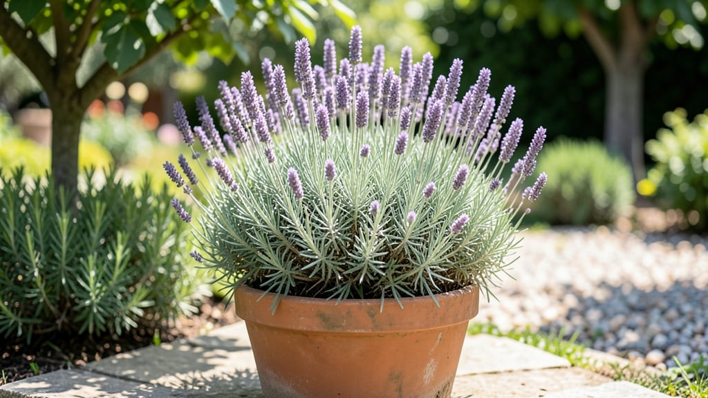 Lavender Tree Potted: Fragrant Container Elegance With Year-Round Grace