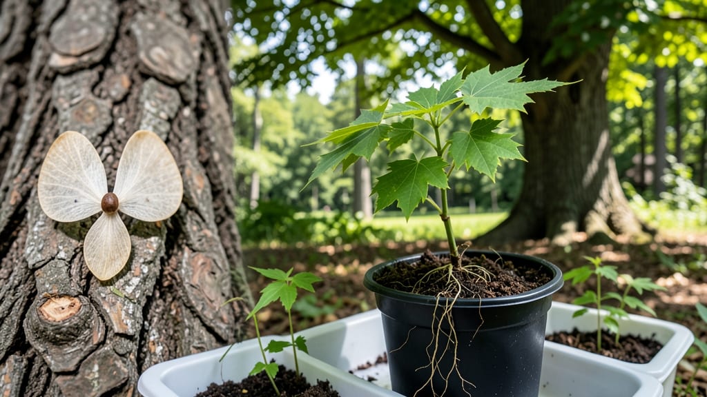 Maple Tree Seedling Identification: Key Leaf Vein Patterns and Bud Shapes Uncovered