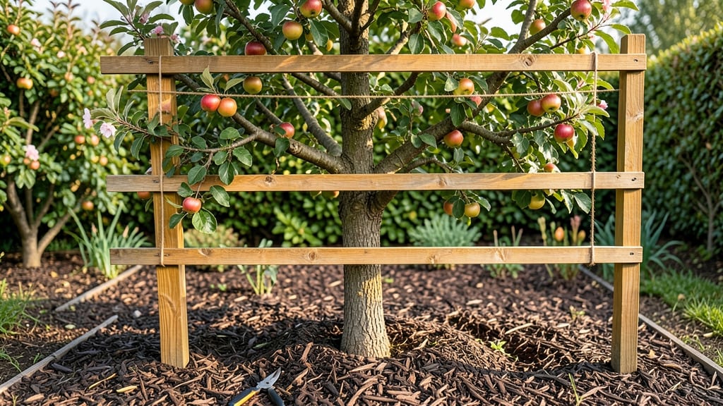 Espalier Apple Tree Trellis: Space-Saving Framework for Compact Orchards