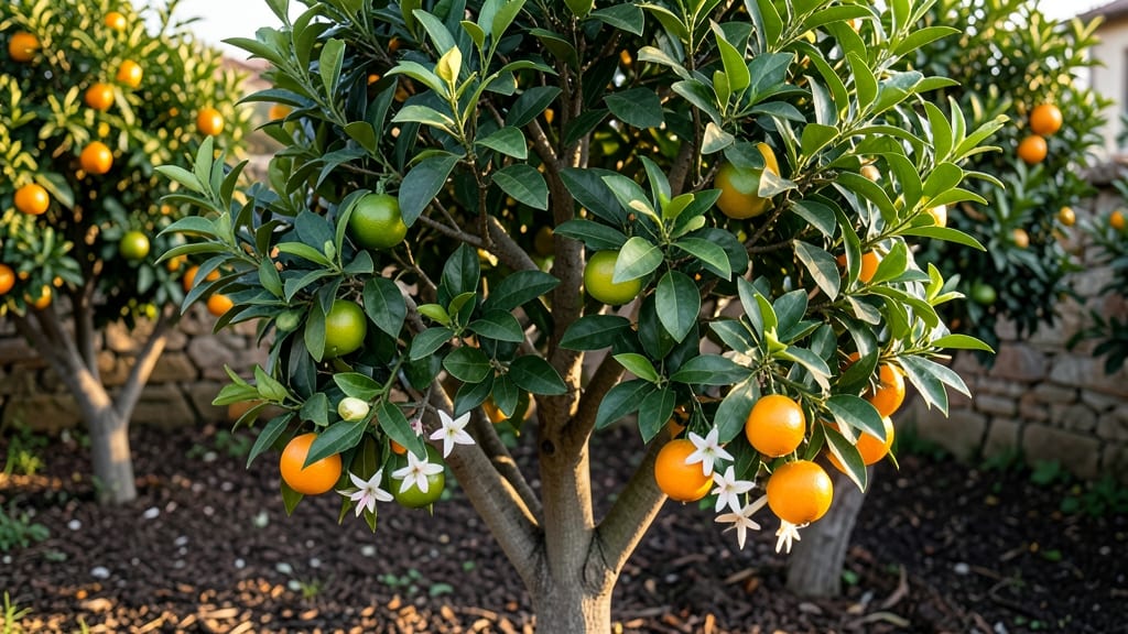 Palm Tree with Orange Balls: Pruning for Full Canopy and Fruitful Growth