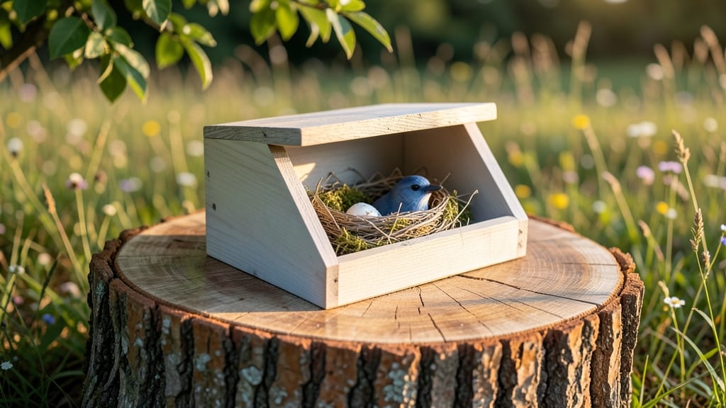 Open-Front Bluebird Nest Box