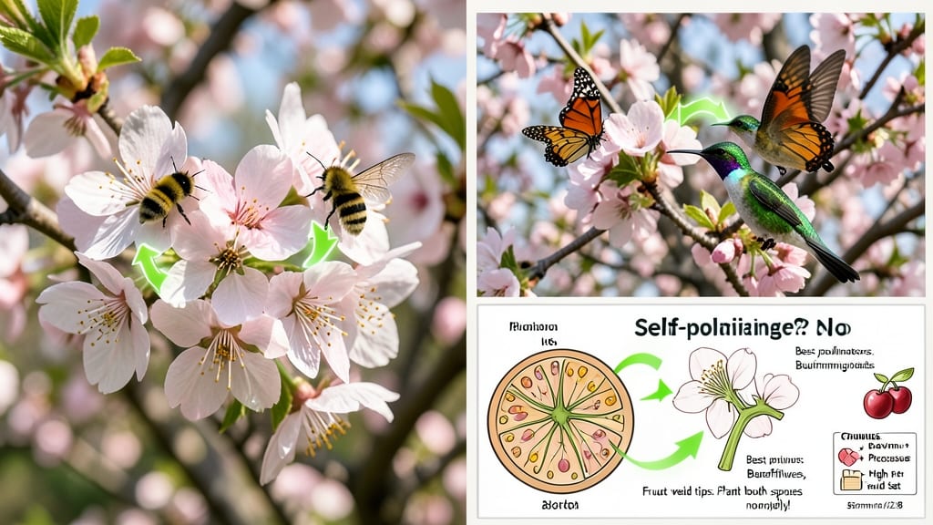 Bing Cherry Tree Pollination Chart: Self-Fertile vs Cross-Pollinating Varieties Compared
